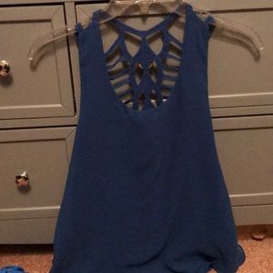 Blue tank top